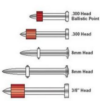 POWERS DRIVE PIN 30MM - 6.5MM HEAD - HIGH VELOCITY TOOL 